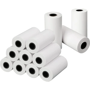 Çocuk Kamera Baskı Kağıdı, 12 Rulo 57X30MM Çekirdekli Fotoğraf Baskı Termal Kağıt Ruloları Anında Baskı Kamera Dolum Kağıdı (Yurt Dışından)
