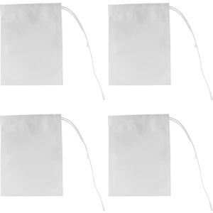 400 Adet Tek Kullanımlık Çay Filtre Torbaları Boş Pamuk Büzme Ipli Mühür Filtre Çay Poşetleri Gevşek Yaprak Teal (3,54 x 2,75 Inç) (Yurt Dışından)