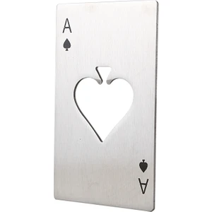 Oyun Kağıdı Ası Maça Poker Bar Aracı Soda Paslanmaz Çelik Bira Şişe Kapağı Açacağı (Yurt Dışından)