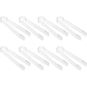 Adet Plastik Büfe Servis Maşası Mini Servis Gereçleri Maşa Meze Maşa Temizle Mutfak Maşası 6.3 Inç Küçük Buz (Yurt Dışından)