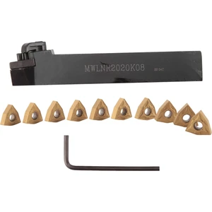 20MM Torna Torna Takım Tutucu Seti MWLNR2020K08 + 10 WNMG0804 Karbür Uçlar (Yurt Dışından)