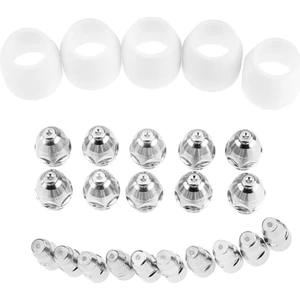 25 Adet CUT80 LG80 80A Plazma Kesici P80 Kesme Makinesi Sarf Malzemesi Veya Aksesuarları Kalkan Porselen Bardak Elektrot Ucu (Yurt Dışından)