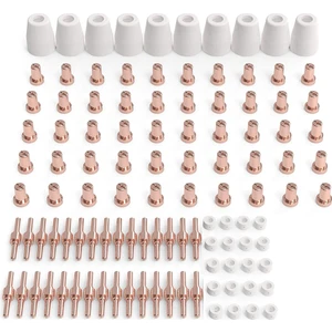 110 Adet Plazma Kesim Sarf Malzemeleri Plazma Kesici Torch PT31 LG40 ile Fit Cut 40 50 (Yurt Dışından)