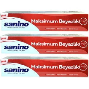 Diş Macunu Maksimum Beyazlık 75 ml X 3 Adet Yeni Ürün