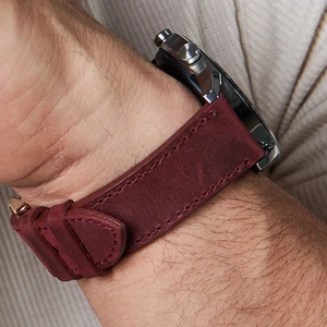 Huawei Watch Gt Gt2 E GT2E GT2PRO Gt3 Gt3 Pro Huawei Watch 4 Pro Ultimate Deri Kordon Kayış 46 22MM Bordo