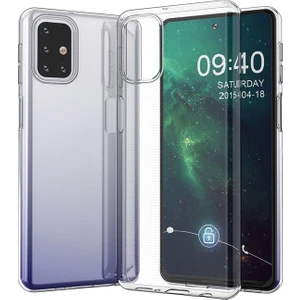 Happycase Samsung Galaxy M31S Kılıf Lüx Şeffaf Silikon