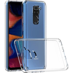 Happycase Xiaomi Redmi Note 9 Kılıf Lüx Şeffaf Silikon - Şeffaf