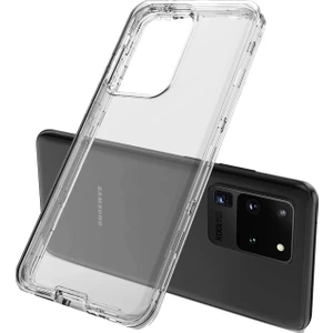 Happycase Samsung Galaxy S20 Plus Kılıf Lüx Şeffaf Silikon