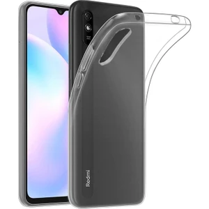 Happycase Xiaomi Redmi 9A Kılıf Lüx Şeffaf Silikon - Şeffaf