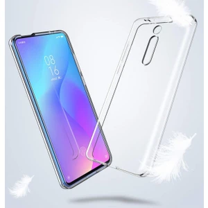 Happycase Xiaomi Mi 9t Kılıf Lüx Şeffaf Silikon - Şeffaf