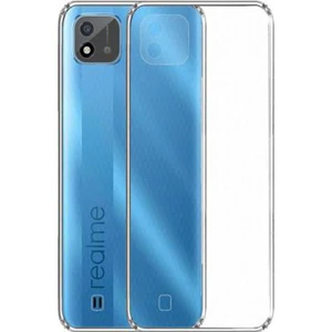 Happycase Realme C11 2021 Kılıf Lüx Şeffaf Silikon