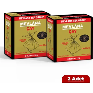 Mevlana Tea 100'LÜ x 2 Adet %100 Ceylon Sri Lanka Sallama Mevlana Tea Group Bardak Poşet Siyah Saf Yaprak Çay