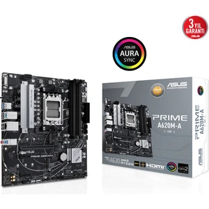 Prıme A620M-A-Csm Amd A620 Am5 Ddr5 6400 Dp Hdmı Vga Çift M2 Usb3.2 Aura Rgb Matx (Prıme A620M-A-Csm) Anakart