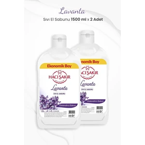 Hacı Şakir Lavanta Dinlendirici Bakım Sıvı El Sabunu 1500 ml x 2 Adet