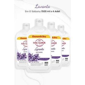 Hacı Şakir Lavanta Dinlendirici Bakım Sıvı El Sabunu 1500 ml x 4 Adet