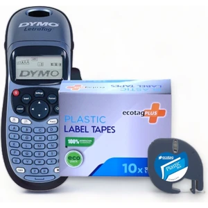 Letratag Etiket Yazıcı ve Ecotag Muadil Plastik Yedek Şerit Etiket 10'lu