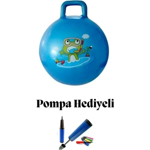 Zıp Zıp Renkli Desenli Çocuk Zıplama Pilates Topu