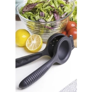 Gerçek Döküm Limon Sıkacağı Kolay Sıkım Özelliğiyle Siyah 23 cm
