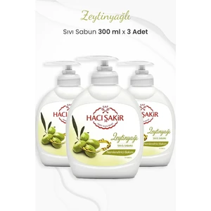 Hacı Şakir Zeytinyağlı Nemlendirici Sıvı Sabun 300 ml x 3 Adet