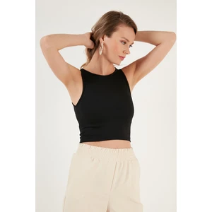 Fitilli Super Crop Örme Atlet Bayan Atlet 5865554