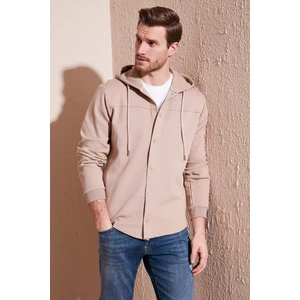 Pamuklu Regular Fit Kapüşonlu Gömlek Erkek Gömlek 5905502