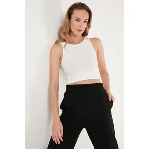 Fitilli Super Crop Örme Atlet Bayan Atlet 5865554