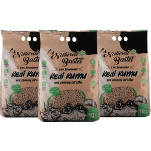 Natural Bastet %100 Doğal Topaklanan Çam Pelet Kedi Kumu 30 Litre
