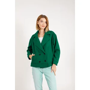 Zümrüt Kadın Kaşe Oversize Ceket