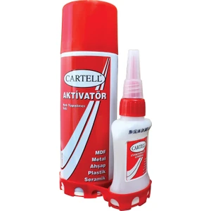 Cartell Hızlı Yapıştırıcı Seti Aktivatör 200 ml Soğutucu Spreyli Yapıştırma