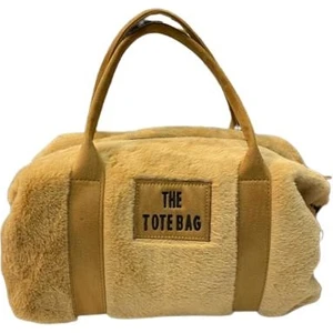 The Tote Bag Peluş Askılı Kadın El ve Omuz Çantası