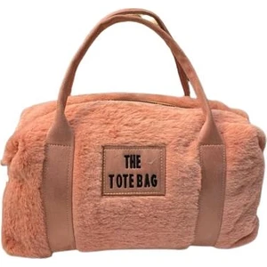 The Tote Bag Peluş Askılı Kadın El ve Omuz Çantası