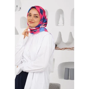 Relax Geometrik Ala Soft Eşarp Kırık Beyaz 1139-07