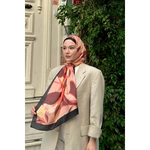 Nature Lilyum Soft Şal Siyah Pembe 3036-03