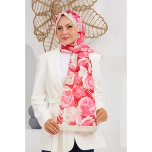 Nature Easy Tullipa Soft Şal Gri Pembe 3033-06