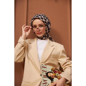 Aura Kazayağı Soft Eşarp Siyah Pembe 1155-12