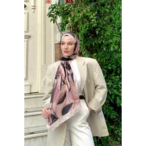 Nature Lilyum Soft Şal Fuşya Siyah 3036-12