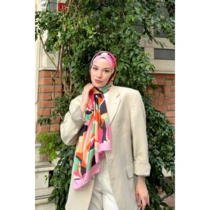 Nature Lilyum Soft Şal Bej Mor 3036-14