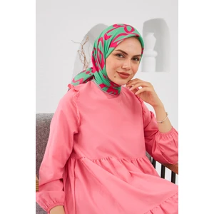 Relax Geometrik Line Soft Eşarp Jade Yeşil 1145-02