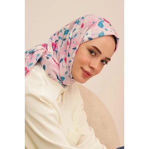 Amelia Desenli Pamuk Şal Lila 3025-01