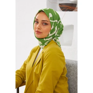 Relax Geometrik Line Soft Eşarp Zümrüt Yeşil 1145-16