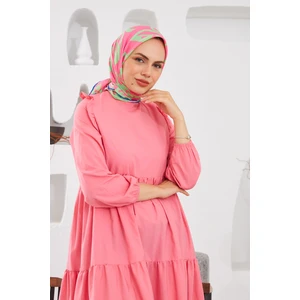 Relax Geometrik Line Soft Eşarp Pembe 1145-17