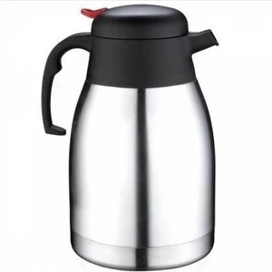 Çift Katlı Çelik Termos 2000 ml 2 Litre Sürahi Termos Iç Dış Paslanmaz Çelik