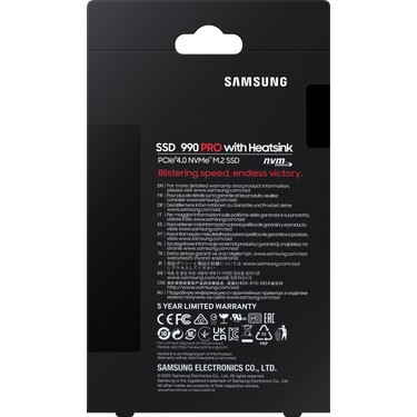 Samsung 990 Pro Heatsink 4TB 7450-6900MB SSD Fiyatı