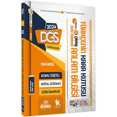 Karakutu Yayınları  DGS Türkçenin Kara Kutusu Anlam Bilgisi (Sözcük-Cümle)Dijital Çözümlü Konu