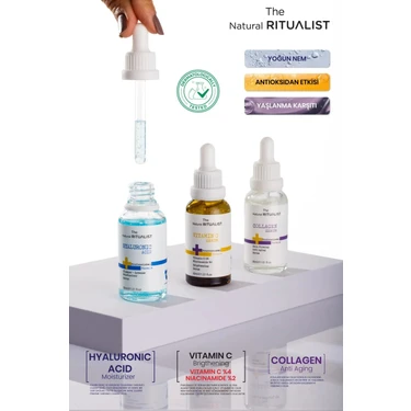 The Natural Ritualist 3'lü Cilt Bakım Serum Seti Hyaluronic Fiyatı