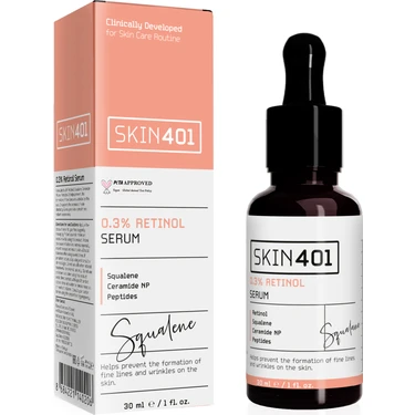 SKIN401 Pürüzsüzleştirici ve Yenileyici %0.3 Retinol Serum