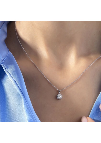 0.25 Ct F-G Vs-Si 2.38 gr 14 K Jwd Tasarım Kolye