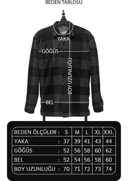Erkek Kışlık %100 Polar Desenli Erkek Polar Oduncu Gömlek Unisex Gömlek indirimleri