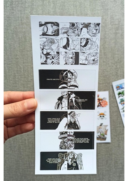 42 Adet One Piece Sticker Anime Sticker Laptop Sticker modelleri