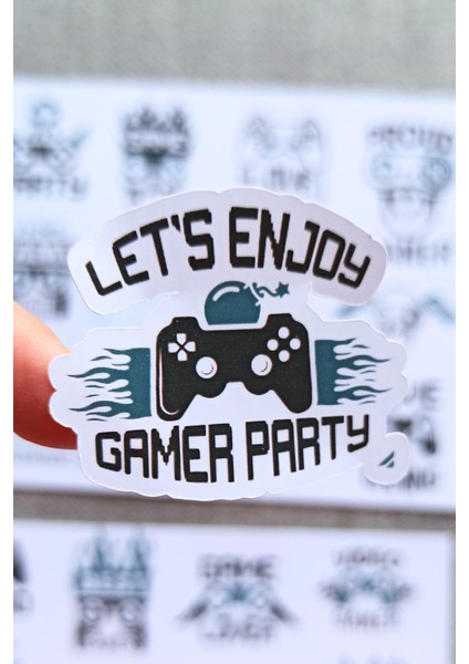 24 Adet Gamer Sticker Seti Oyuncu Sticker Laptop Sticker fiyatları